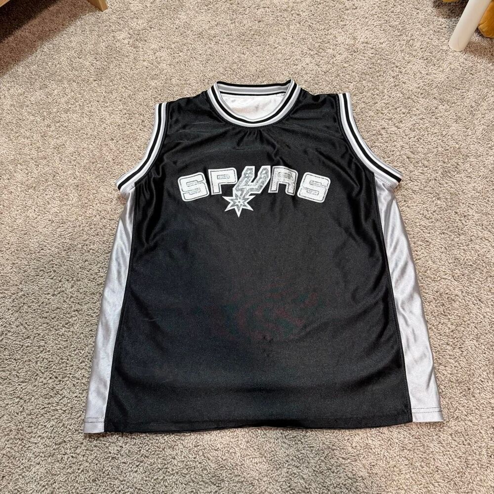 Nba Men's Black and Grey Jersey